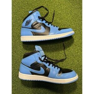 Nike Air Jordan 1 Mid University Blue Black Men’s Size 11 UNC DQ8426-401